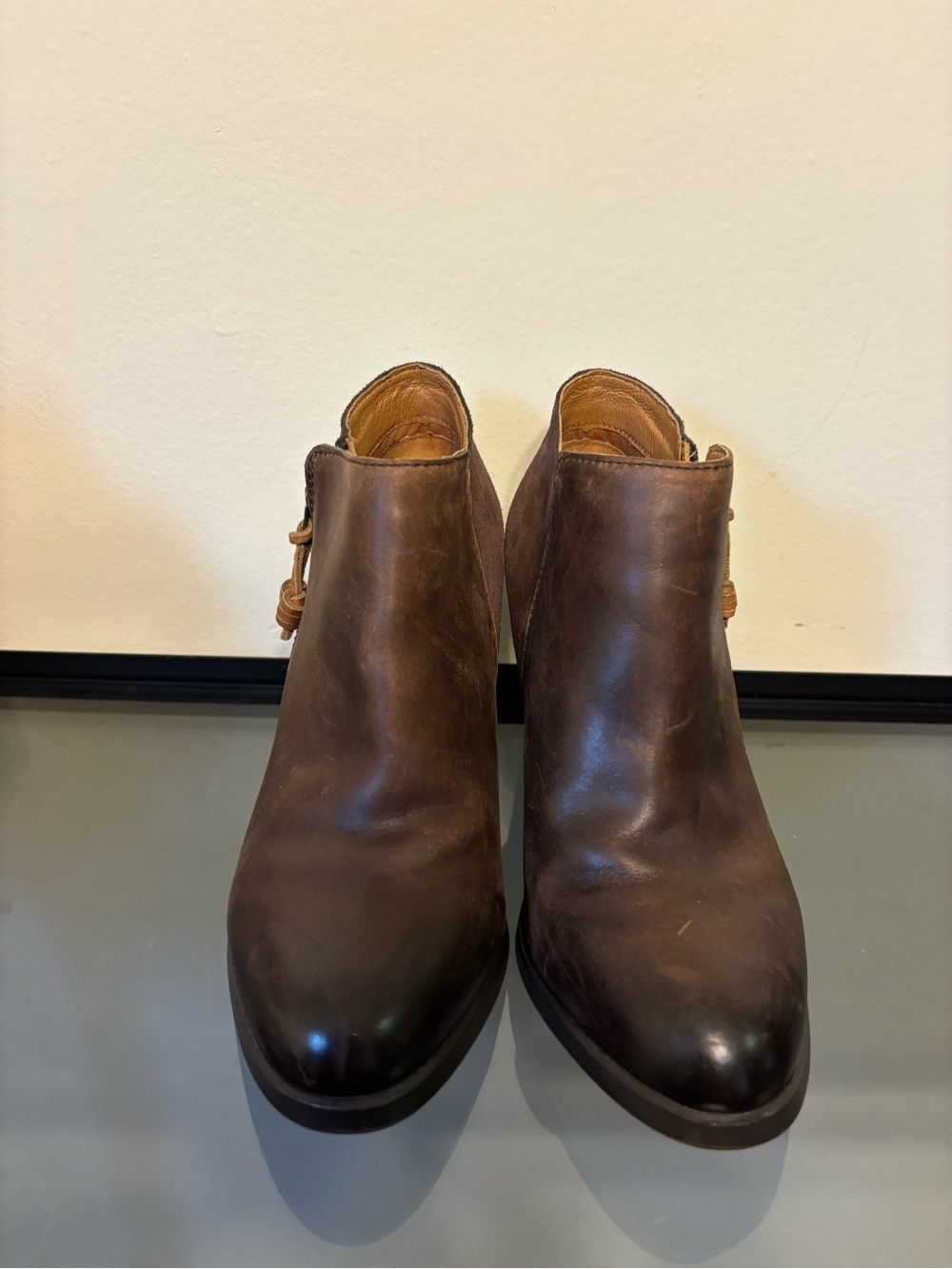 Sperry Women's Brown Leather Ankle Booties